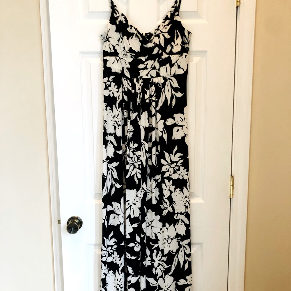 Lauren full length rayon and spandex dress